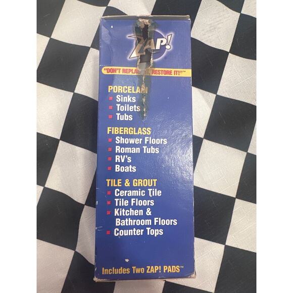 ZAP! 16 oz Professional Restorer for Porcelain Fiberglass Tile Grout NEW IN BOX - Picture 4 of 6